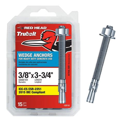 wedge anchor bolts home depot